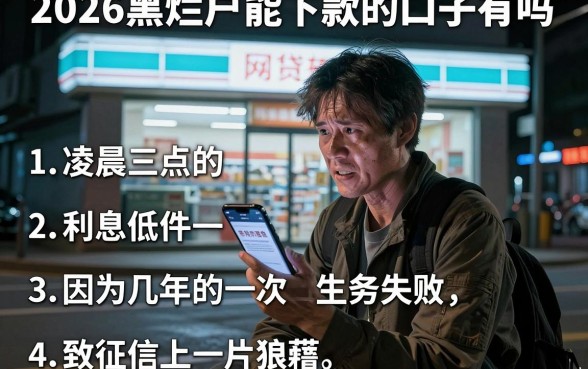 2026黑烂户能下款的口子有吗,归纳五个利息低的网贷软件
