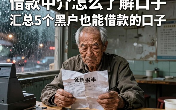 借款中介怎么了解口子,汇总5个黑户也能借款的口子