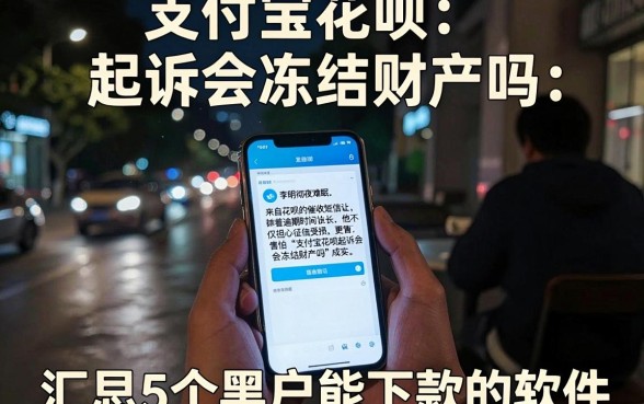 支付宝花呗起诉会冻结财产吗,汇总5个黑户能下款的软件