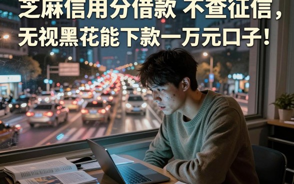 芝麻信用分借款 不查征信，陈列五个无视黑花能下款一万元口子
