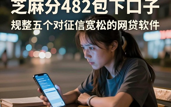 芝麻分482包下口子,规整五个对征信宽松的网贷软件