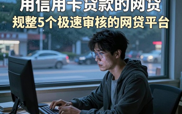 用信用卡贷款的网贷,规整5个极速审核的网贷平台