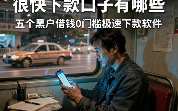 很快下款口子有哪些,详尽说明五个黑户借钱0门槛极速下款软件