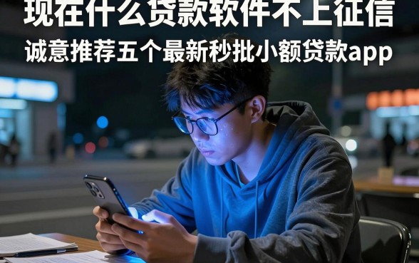 现在什么贷款软件不上征信,诚意推荐五个最新秒批小额贷款app