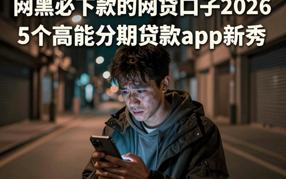 网黑必下款的网贷口子2026，详尽说明5个高能分期贷款app新秀