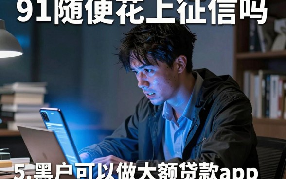 91随便花上征信吗,归纳5个黑户可以做大额贷款app