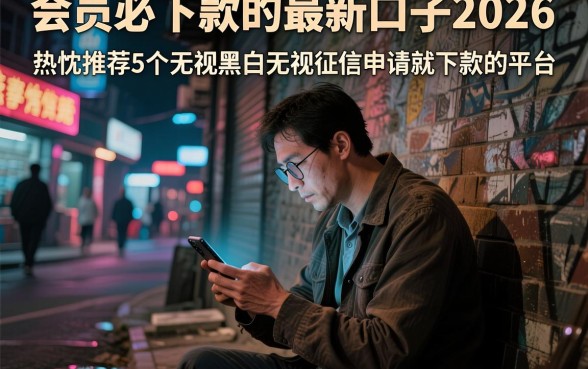 会员必下款的最新口子2026,热忱推荐5个无视黑白无视征信申请就下款的平台