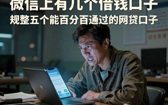 微信上有几个借钱口子，规整五个能百分百通过的网贷口子