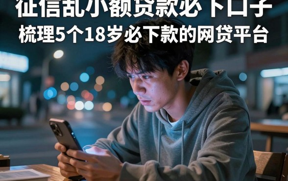 征信乱小额贷款必下口子,梳理5个18岁必下款的网贷平台