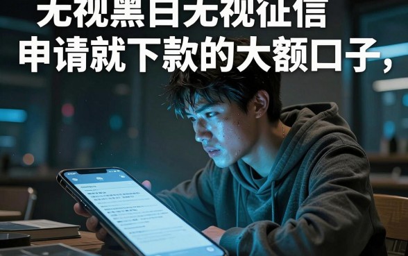 无视黑白无视征信申请就下款的大额口子，整理5个轻松借款无征信记录的口子
