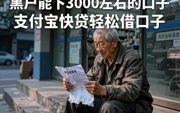 黑户能下3000左右的口子，整理五个支付宝快贷轻松借口子