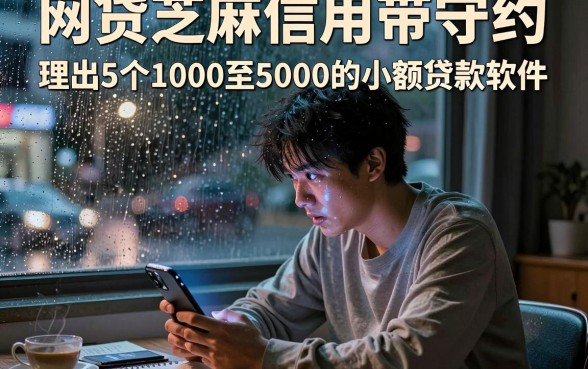 网贷芝麻信用带守约，理出5个1000至5000的小额贷款软件