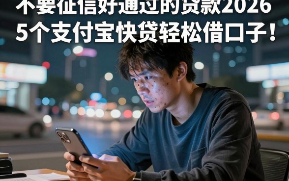 不要征信好通过的贷款2026，深入剖析5个支付宝快贷轻松借口子