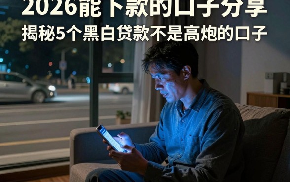 2026能下款的口子分享,揭秘5个黑白贷款不是高炮的口子