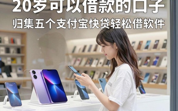 20岁可以借款的口子,归集五个支付宝快贷轻松借软件