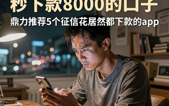 秒下款8000的口子,鼎力推荐5个征信花居然都下款的app