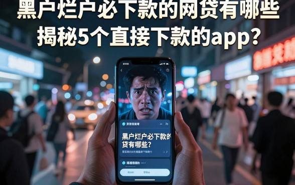 黑户烂户必下款的网贷有哪些，揭秘5个直接下款的app