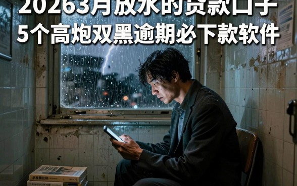 20263月放水的贷款口子,详尽说明5个高炮双黑逾期必下款软件