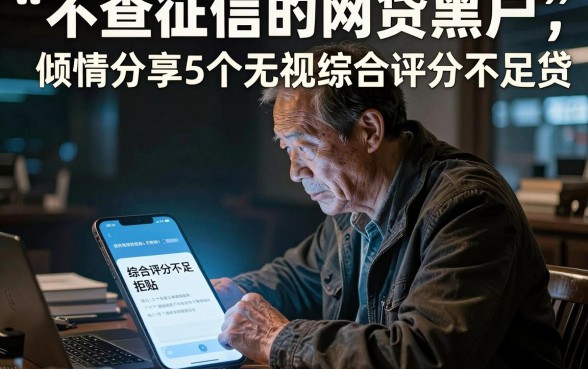 不查征信的网贷黑户，倾情分享5个无视综合评分不足的网贷