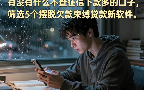 有没有什么不查征信下款多的口子，筛选5个摆脱欠款束缚贷款新软件