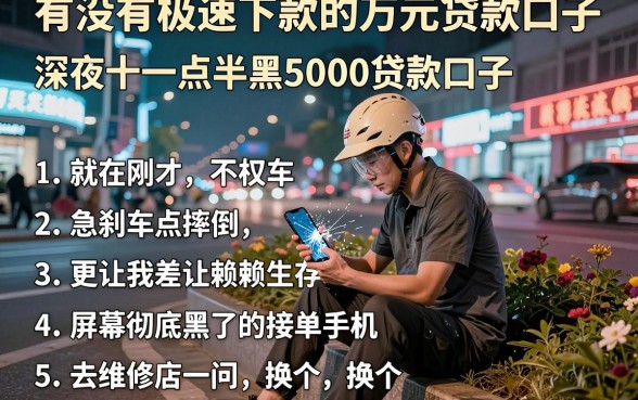 有没有极速下款的万元贷款口子，罗列五个无视网黑征信黑5000贷款口子