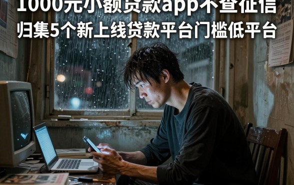 1000元小额贷款app不查征信，归集5个新上线贷款平台门槛低平台