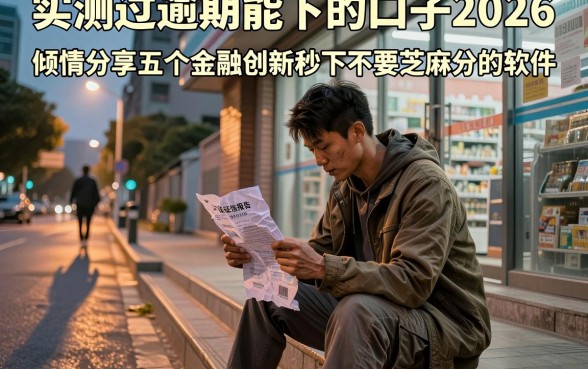 实测过逾期能下的口子2026,倾情分享五个金融创新秒下不要芝麻分的软件