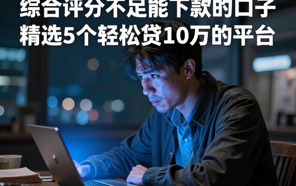 综合评分不足能下款的口子,精选5个轻松贷10万的平台