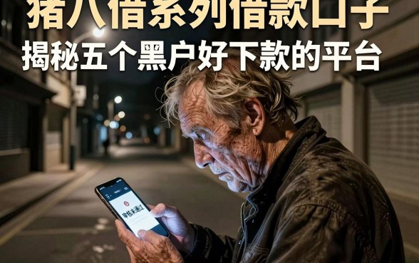 猪八借系列借款口子，揭秘五个黑户好下款的平台