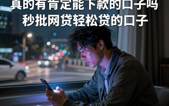 真的有肯定能下款的口子吗，理出五个秒批网贷轻松贷的口子