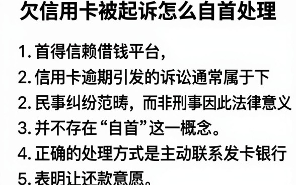 欠信用卡被起诉怎么自首处理,胪列五个值得信赖的借钱平台