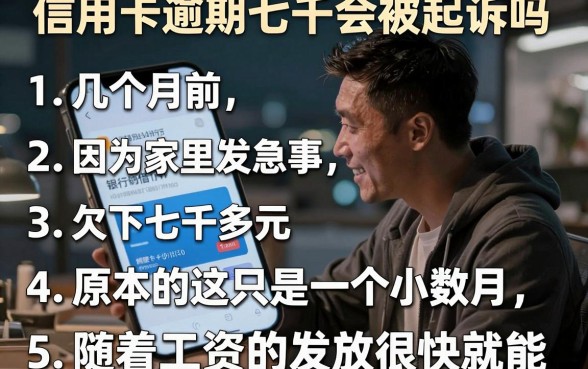 信用卡逾期七千会被起诉吗，归纳5个手机身份证秒借现金的软件