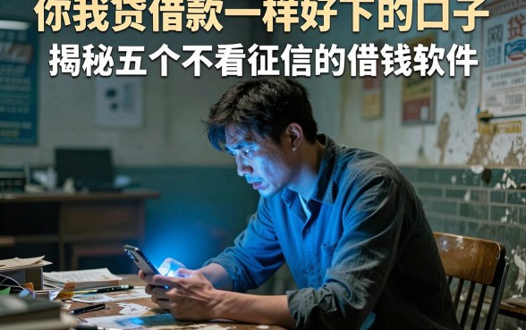 你我贷借款一样好下的口子,揭秘五个不看征信的借钱软件