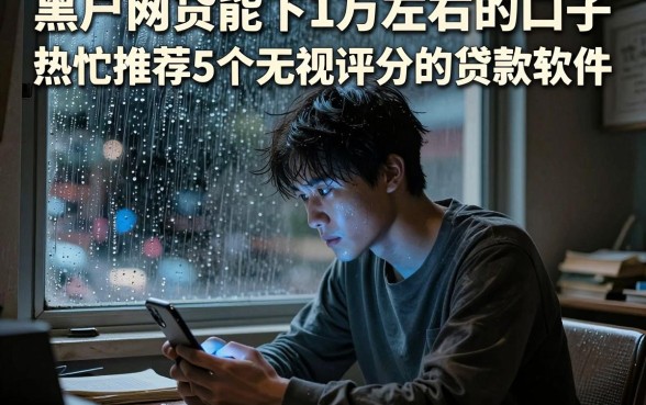 黑户网贷能下1万左右的口子，热忱推荐5个无视评分的贷款软件