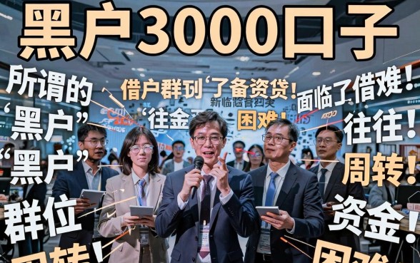 黑户3000口子