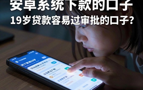 安卓系统下款的口子,整理5个19岁贷款容易过审批的口子