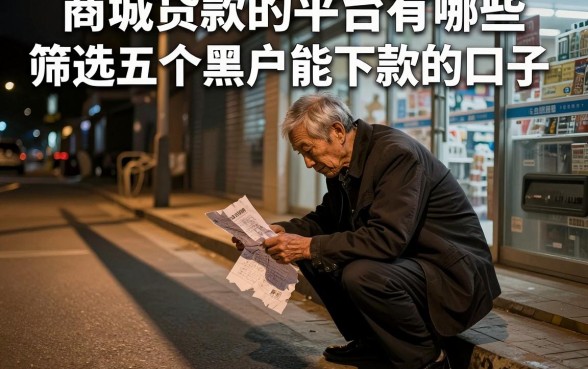商城贷款的平台有哪些,筛选五个黑户能下款的口子
