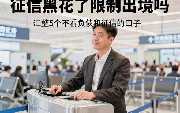 征信黑花了限制出境吗,汇整5个不看负债和征信的口子