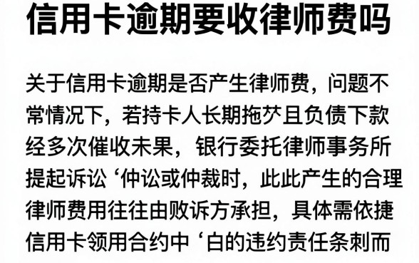信用卡逾期要收律师费吗,热忱推荐五个综合评分不足有负债都能下款口子