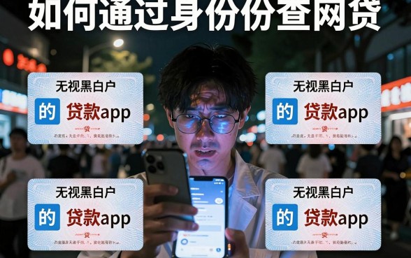 如何通过身份证查网贷,陈列五个无视黑白户的贷款app