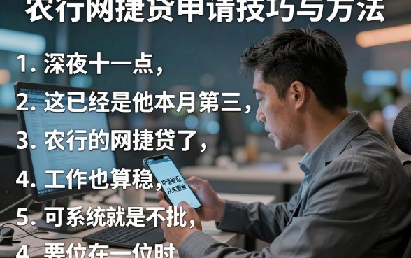 农行网捷贷申请技巧与方法,理出5个芝麻分负面借款的app