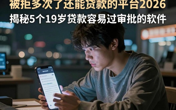 被拒多次了还能贷款的平台2026,揭秘5个19岁贷款容易过审批的软件