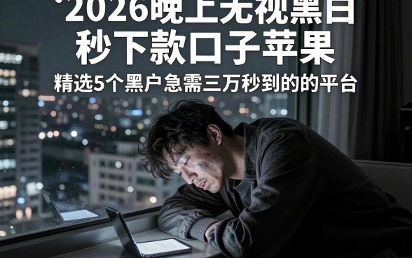 2026晚上无视黑白秒下款口子苹果,精选5个黑户急需三万秒到的的平台