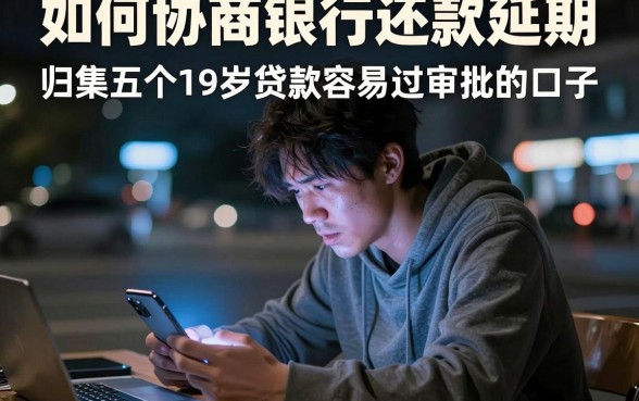 如何协商银行还款延期，归集五个19岁贷款容易过审批的口子
