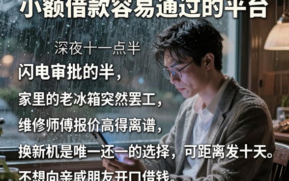 小额借款容易通过的平台，详细阐述五个闪电审批的平台