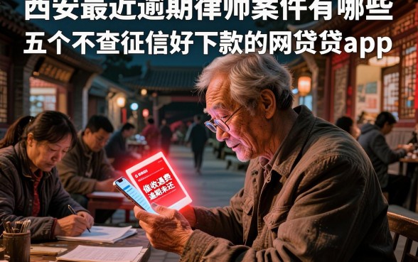 西安最近逾期律师案件有哪些,深入剖析五个不查征信好下款的网贷app