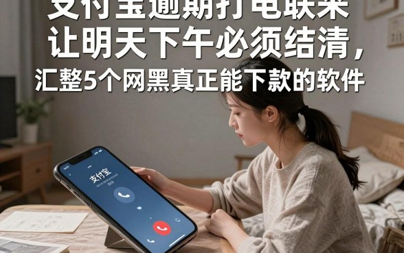 支付宝逾期打电联来让明天下午必须结清,汇整5个网黑真正能下款的软件