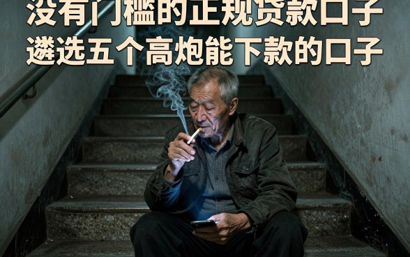 没有门槛的正规贷款口子,遴选五个高炮能下款的口子