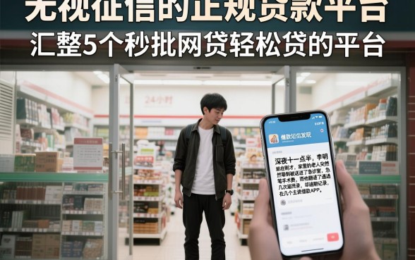 无视征信的正规贷款平台，汇整5个秒批网贷轻松贷的平台