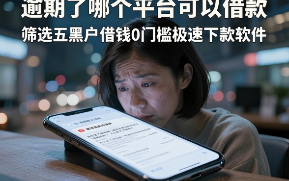 逾期了哪个平台可以借款，筛选五个黑户借钱0门槛极速下款软件